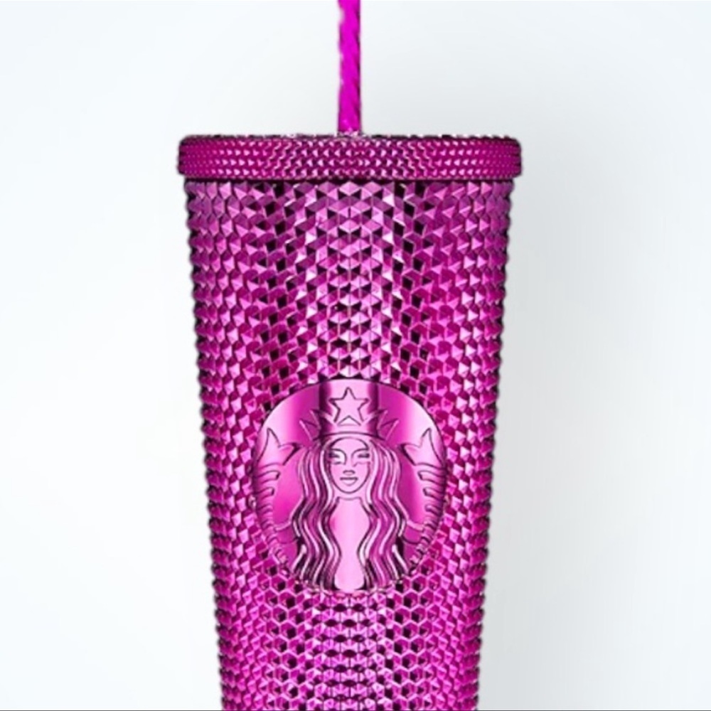 NWT STARBUCKS 2022 Sangria Bling Plastic Cold Cup SET 24oz & 16oz Limited Edit. - Picture 9 of 12